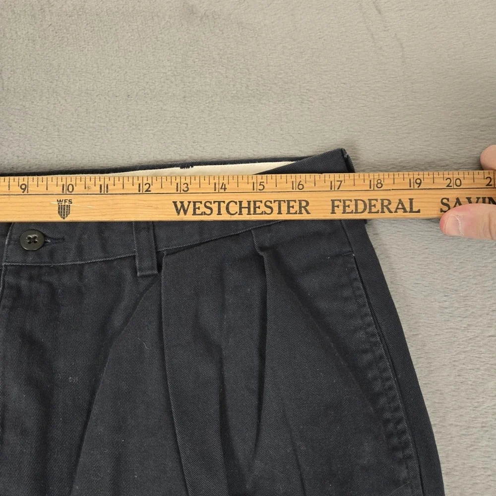 Vintage Polo Ralph Lauren Andrew Pants Mens 36x29 Navy Blue Pleated Classic NWT